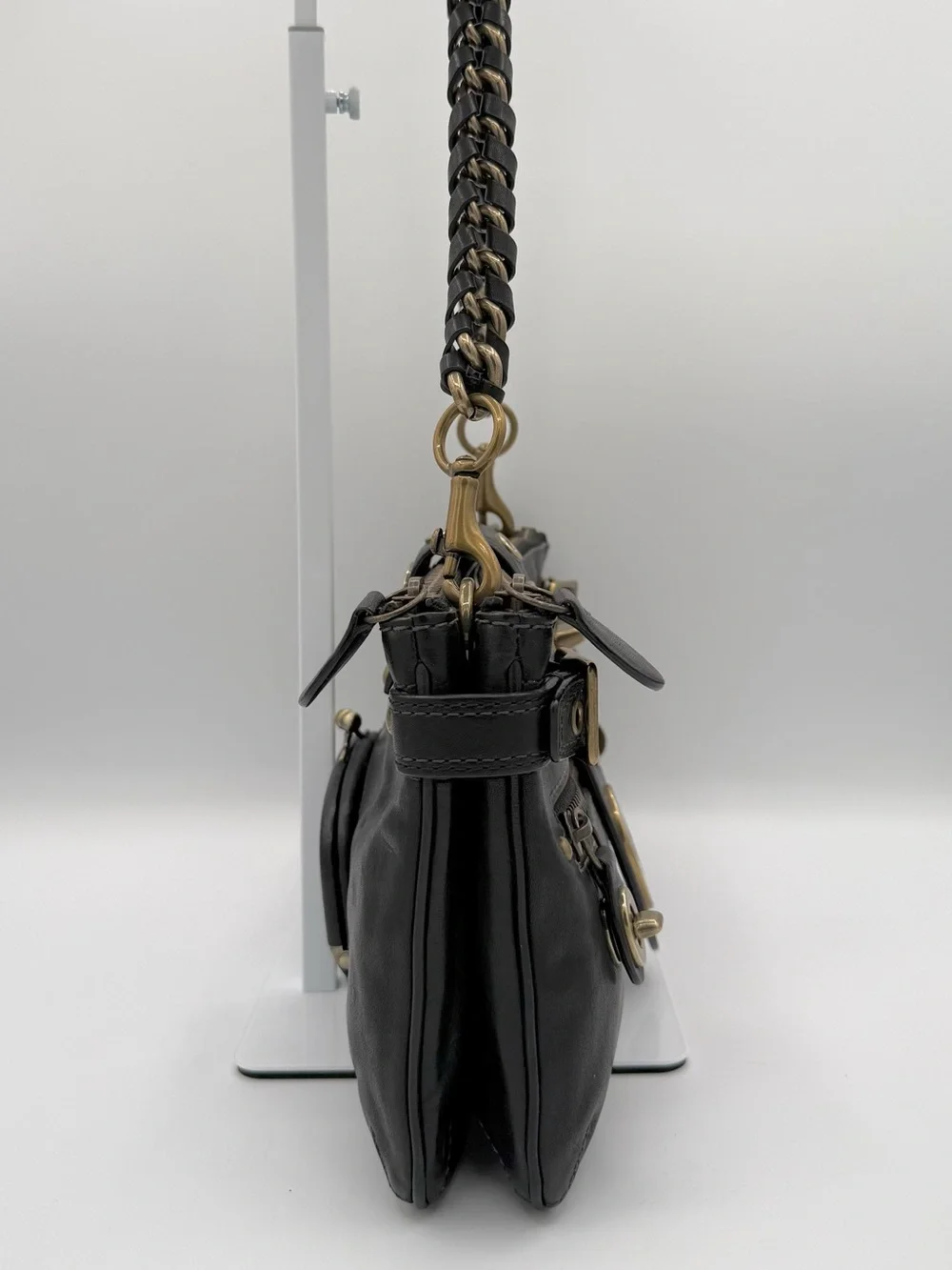 ❤️COACH LEGACY BRIDGET BRIDGIT BLACK LEATHER BAG VINTAGE Y2K 65TH ANNIVERSARY!❤️